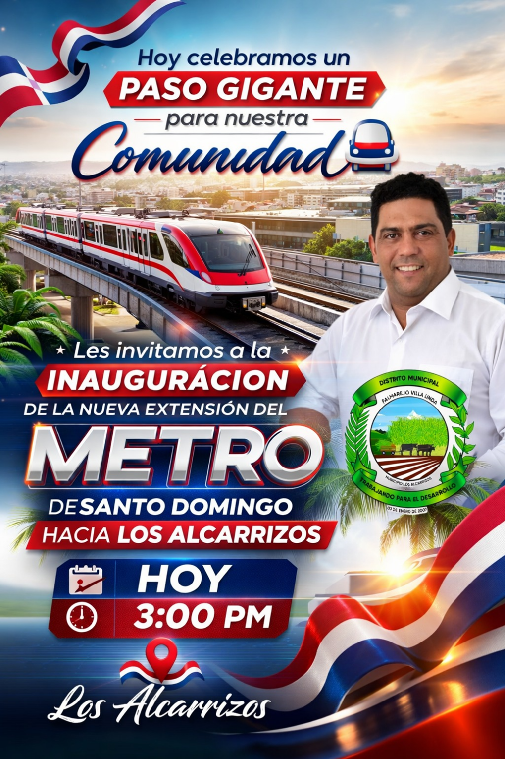 Gran inauguración de la nueva extensión del Metro hacia Los Alcarrizos