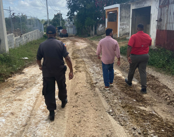 Inicio de trabajos en la calle Duarte del sector La Alondra